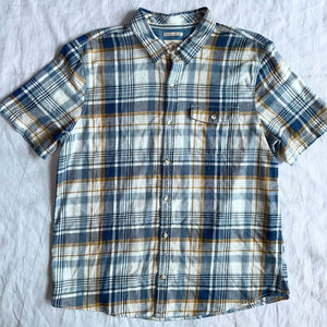 NWOT Men’s XL Reg Fit Fat Face 100% Cotton Short Sleeve Plaid Button Down Shirt